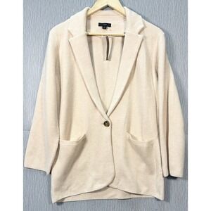 J. Crew Cecile Merino Wool Blend Relaxed Sweater Blazer Casual Small NWT